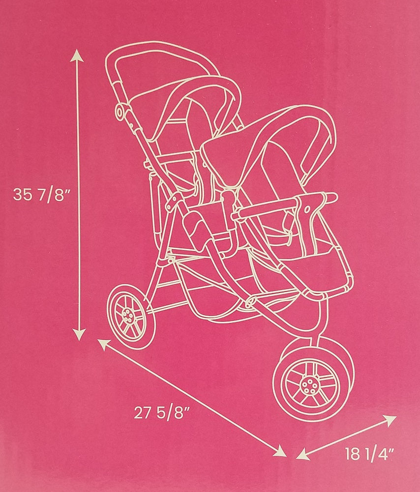 hauck icoo stroller Hauck iCoo 3-in-1 Doll Stroller, Black and Pink