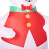 Holiday Time 7 FT Tall Polar Bear Airblown Inflatable with Red Hat, Vest & Tie