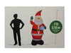 Airblown Inflatable 7 ft Waving Santa with Gift Present