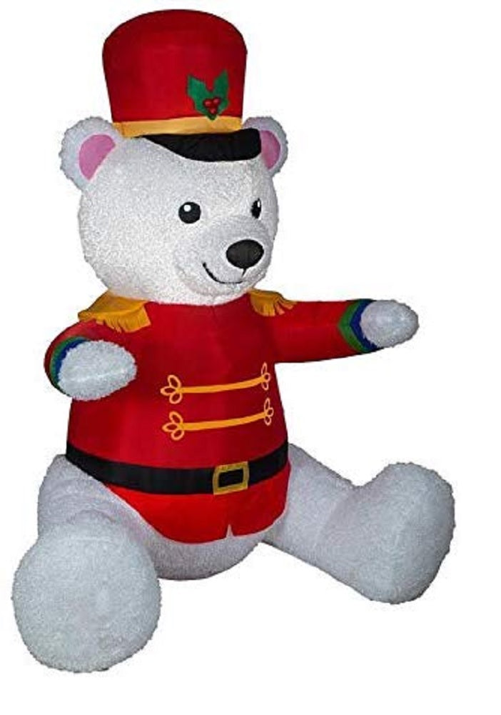 Holiday Living 7 FT Airblown Inflatable Nutcracker Bear Christmas Inflatable