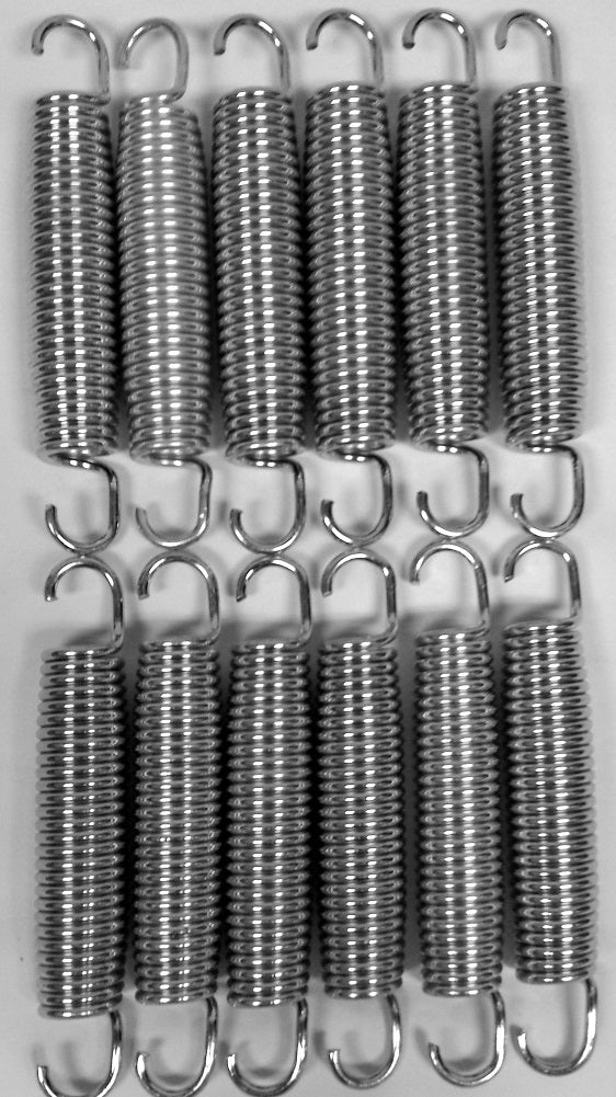 BouncePro 7" Replacement Trampoline Springs, Silver (12 Count)