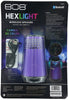 808 Audio HEX LIGHT 360-degree Portable Speaker with Bluetooth, Purple