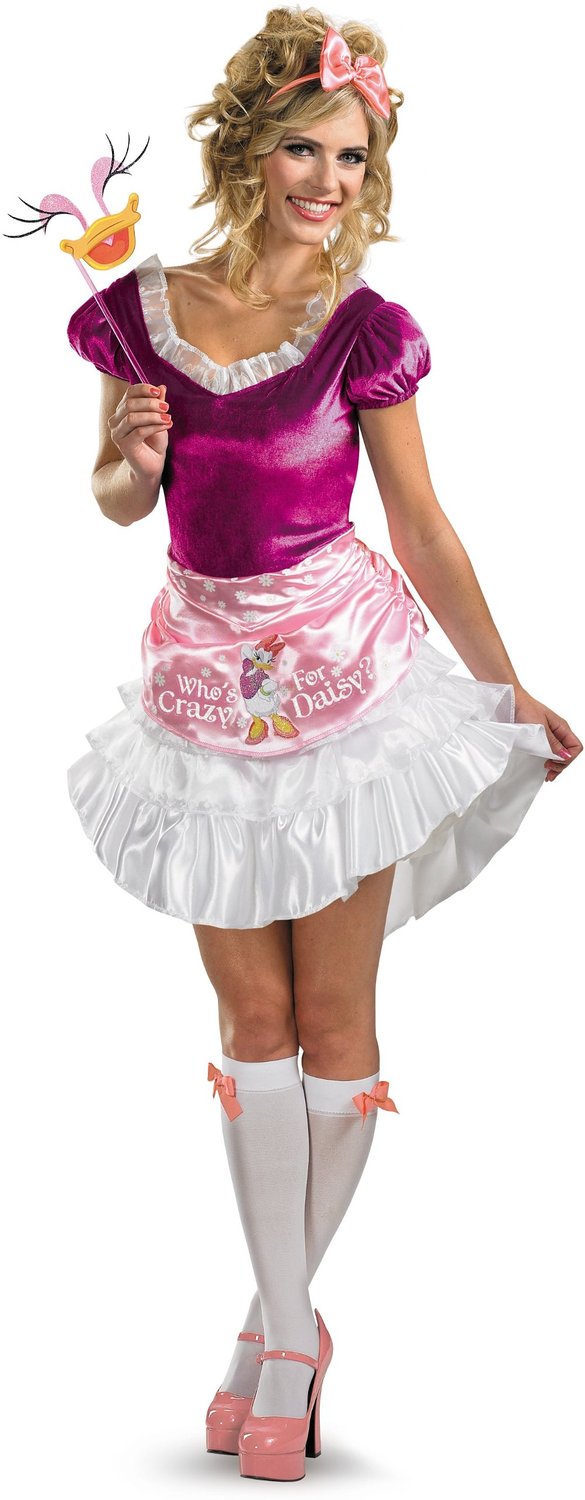 Disguise Daisy Duck Sassy Adult Halloween Costume, Small (4-6)