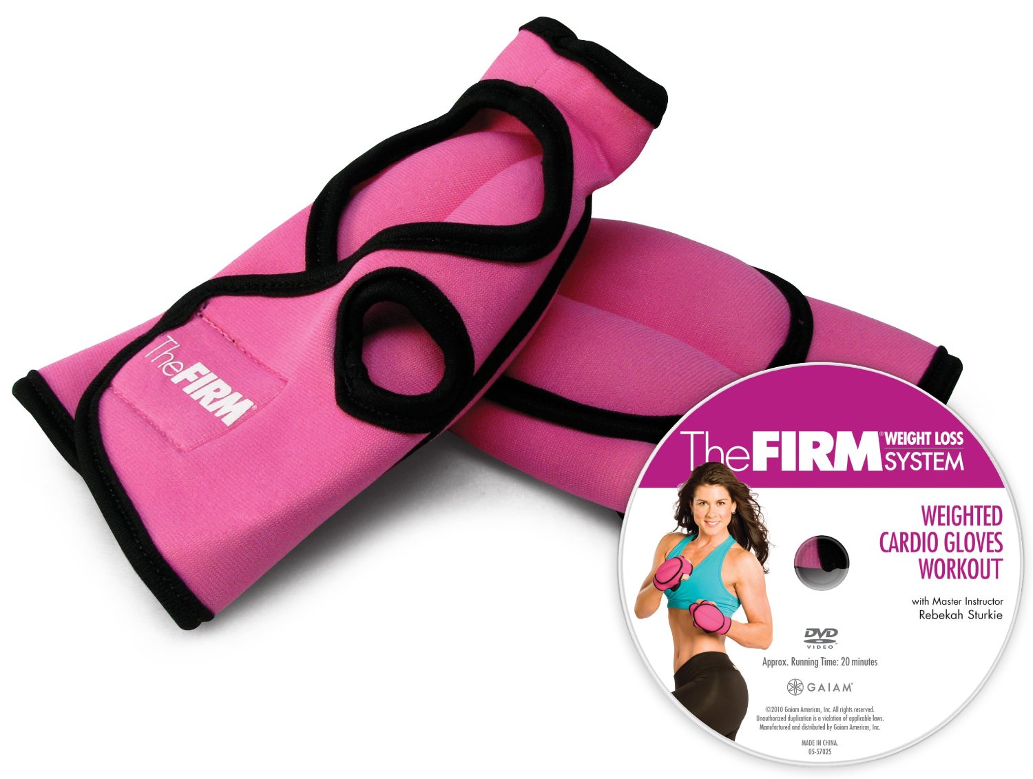 The Firm Weighted Cardio Gloves Kit with DVD