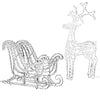 GE StayBright LED Sleigh & Reindeer Rope Light Set, 750ct, Pure White