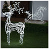 GE StayBright LED Sleigh & Reindeer Rope Light Set, 750ct, Pure White