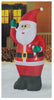 Home Accents Holiday 6.5 ft LED Santa with Candy Cane Airblown Inflatable