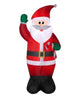 Home Accents Holiday 6.5 ft LED Santa with Candy Cane Airblown Inflatable