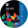 GE StayBright 100 LED C9 Lights on a Reel Multi Color
