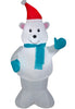 Holiday Time 4FT Light Up Inflatable Polar Bear