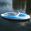 Member's Mark 6-Person Inflatable Boat Island Float, Blue/White