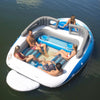 Member's Mark 6-Person Inflatable Boat Island Float, Blue/White