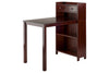 Winsome Wood Tyler Table with Storage Shelf, Walnut Finish