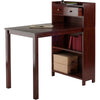 Winsome Wood Tyler Table with Storage Shelf, Walnut Finish
