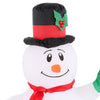 3.5 Foot Snowman with Top Hat and Scarf LED Airblown Inflatable