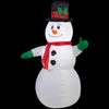 3.5 Foot Snowman with Top Hat and Scarf LED Airblown Inflatable