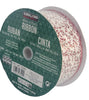 Kirkland Signature Wire Edged White with Red Holy Twig Ribbon 50yd x 2.5in