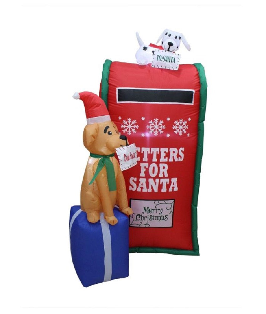 Impact Select Inflatable 5.7 FT Tall Puppy with Letters for Santa Mailbox