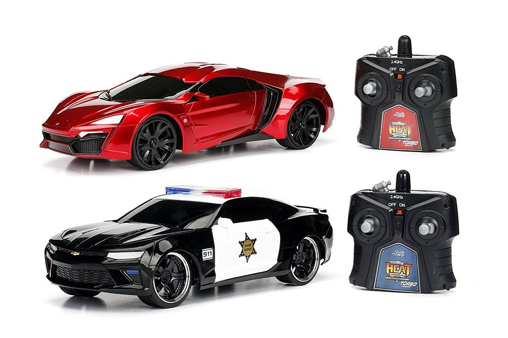 Hyper Charger 1:16 Heat Chase Twin Pack RC Lykan Hypersport & 2016 Chevy Camaro