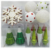 CG Hunter Holiday 52-Piece Shatter Resistant Ornaments, Green, Red & White