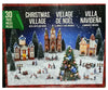30 Piece Holiday Christmas Village with LED Lights and Music
