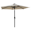 Sun-Ray 9' Solar Lighted Patio Umbrella, Cream