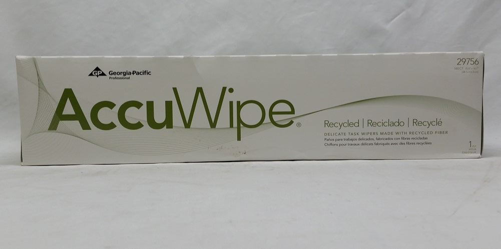 Georgia Pacific Professional AccuWipe Recycled One-Ply Delicate Task Wipers, White