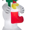 Peanuts Lighted Snoopy Woodstock in Stocking Christmas Inflatable 10FT Tall