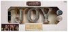 Apothecary "JOY" Metal LED Marquee Sign 4.5" H x 12" L