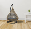 B.U.STYLE Luxury Pet Swing for Cats, Dogs, Medium Animal Hanging Teardrop Natural