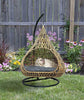 B.U.STYLE Luxury Pet Swing for Cats, Dogs, Medium Animal Hanging Teardrop Natural