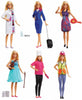 Barbie Dream Careers Doll Set - 6 Career Outfits & 1 Blonde Barbie