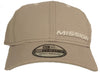 Mission New Era 39THIRTY Hockey Hat, Gray with White Logos (M-L)
