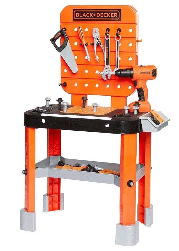 BLACK and DECKER Junior Power Workbench Workshop with 64 Tools & Acces