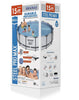 Bestway 56687E Pro MAX Above Ground 15ft x 42in Steel Frame Round Pool Set Gray