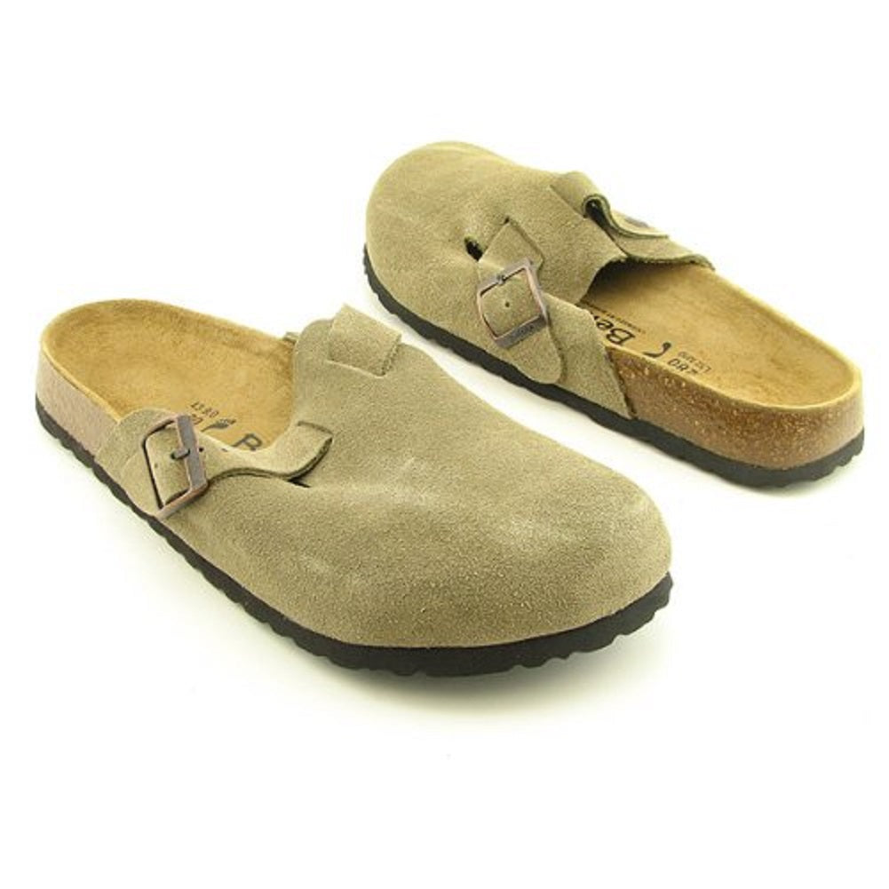 Betula Licensed by Birkenstock Taupe Suede Clog Size: 37