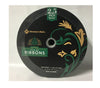 BLACK STRIPES GLITTER CHRISTMAS TREES WIRE EDGE RIBBON 2 1/2" Wide 50 Yds