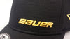 Bauer New Era 39THIRTY Supreme Hockey Hat Black Yellow Logos Small Medium