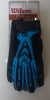 Wilson GST Skill Football Gloves Blue, Adult Large