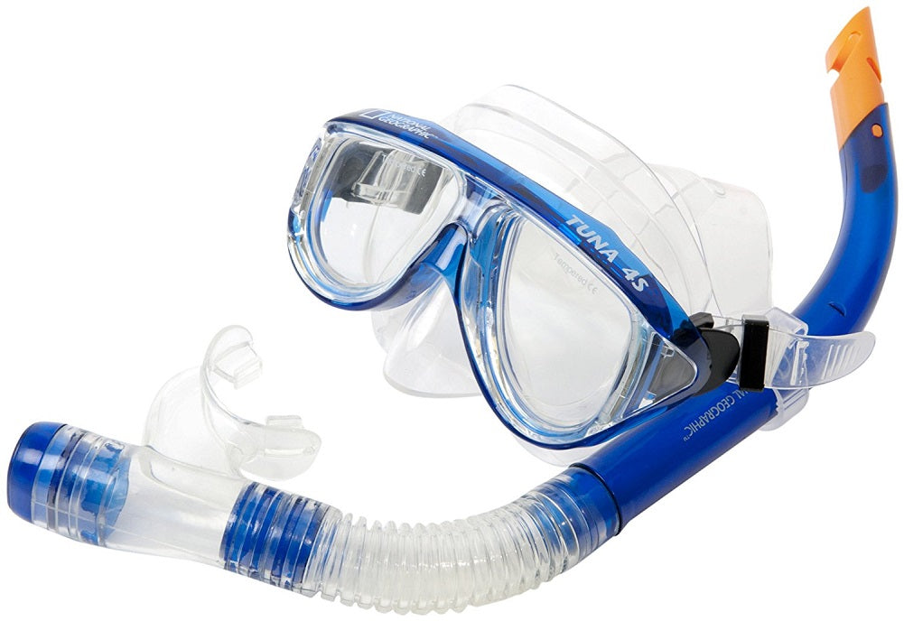 National Geographic Experience Tuna 4 S Mask and Snorkel Combo, Blue
