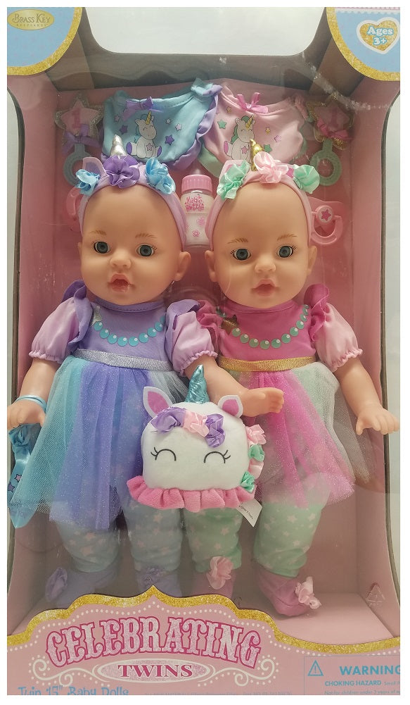 Celebrating twins dolls unicorn discount
