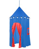 HearthSong 6-Foot Lighted Hideaway Canopy and Backyard Play Space Blue