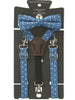 Troy James Genevieve 6-Piece Boy Bow Tie & Leather Suspenders Sets (7-10 Years)