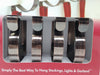 The Original MantleClip Christmas Stocking Holder 4-Count, Oil-Rubbed Bronze