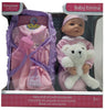 18 Inch Baby Emma Doll With 5 Accessories and Plush Playset - Brown Eyes