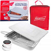 Budweiser The Original Indoor Outdoor Stovetop Smoker Stainless Steel