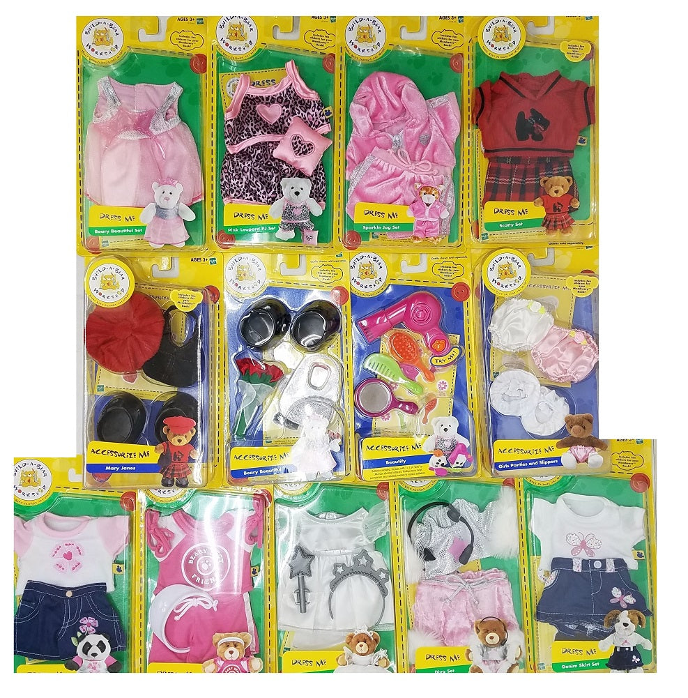 13-Piece Build-A-Bear Workshop Outfits/Accessories for Build-A-Bear Buddies