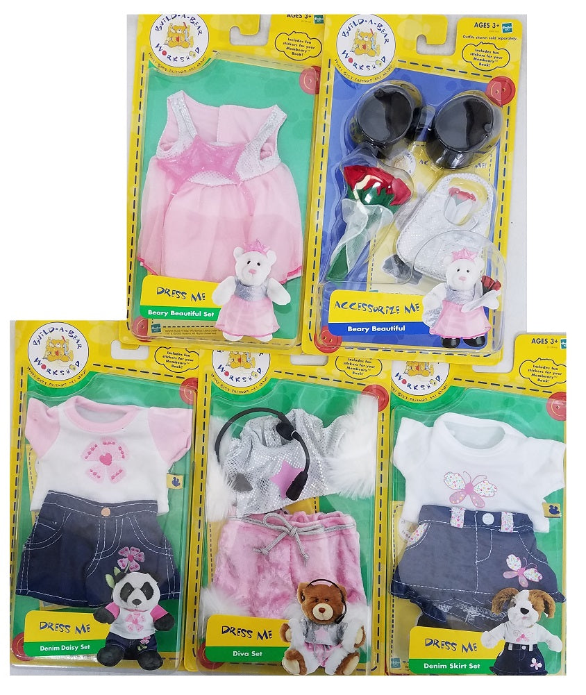 5-Piece Build-A-Bear Workshop Outfits/Accessories for Build-A-Bear Buddies