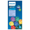 Philips 60ct Multicolored LED Faceted Sphere String indoor/Outdoor Lights