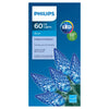 Philips 60ct Blue LED Faceted C6 Indoor/Outdoor String Lights